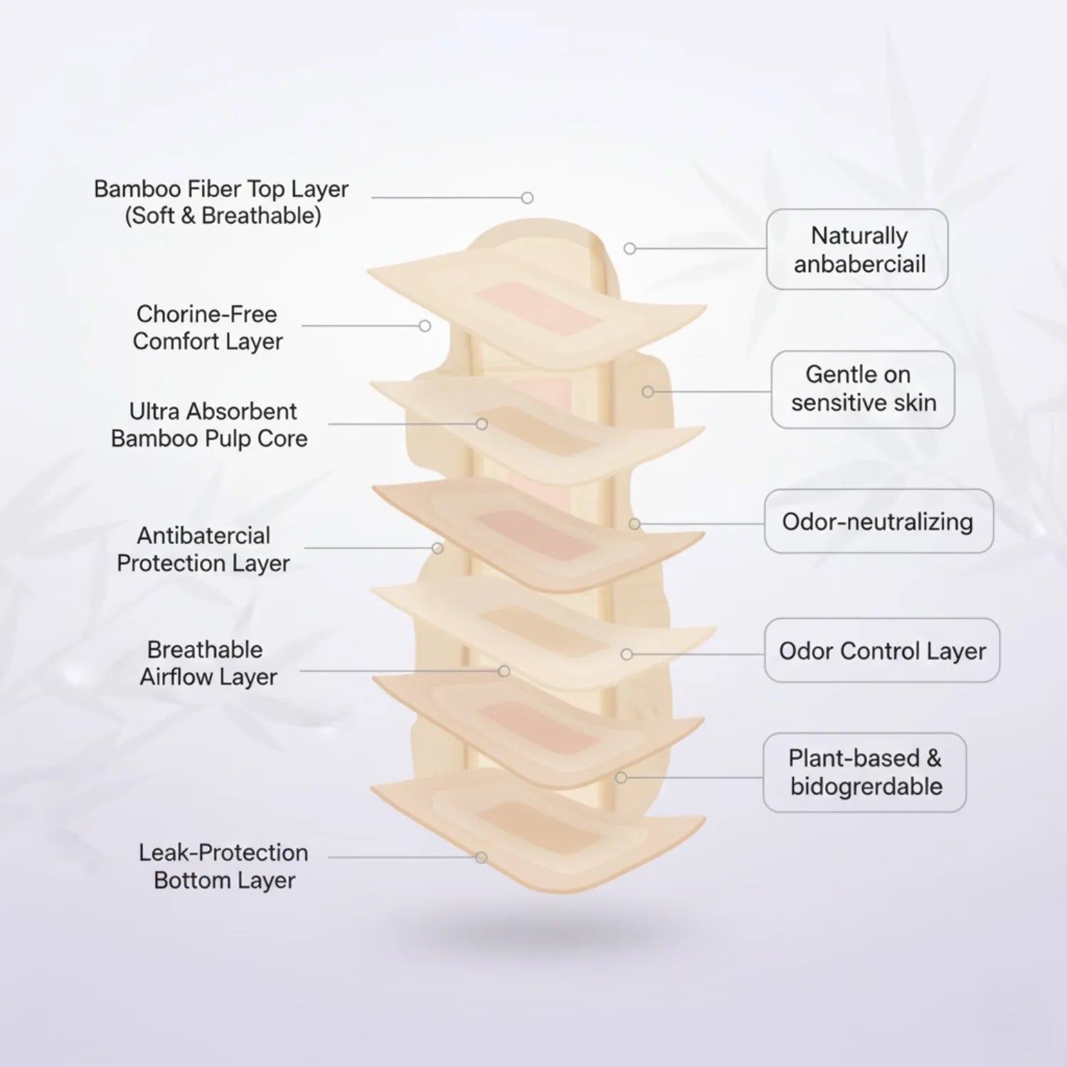 Bamboo Pads – Soft, Rash-Free Sanitary Napkins Walking Style