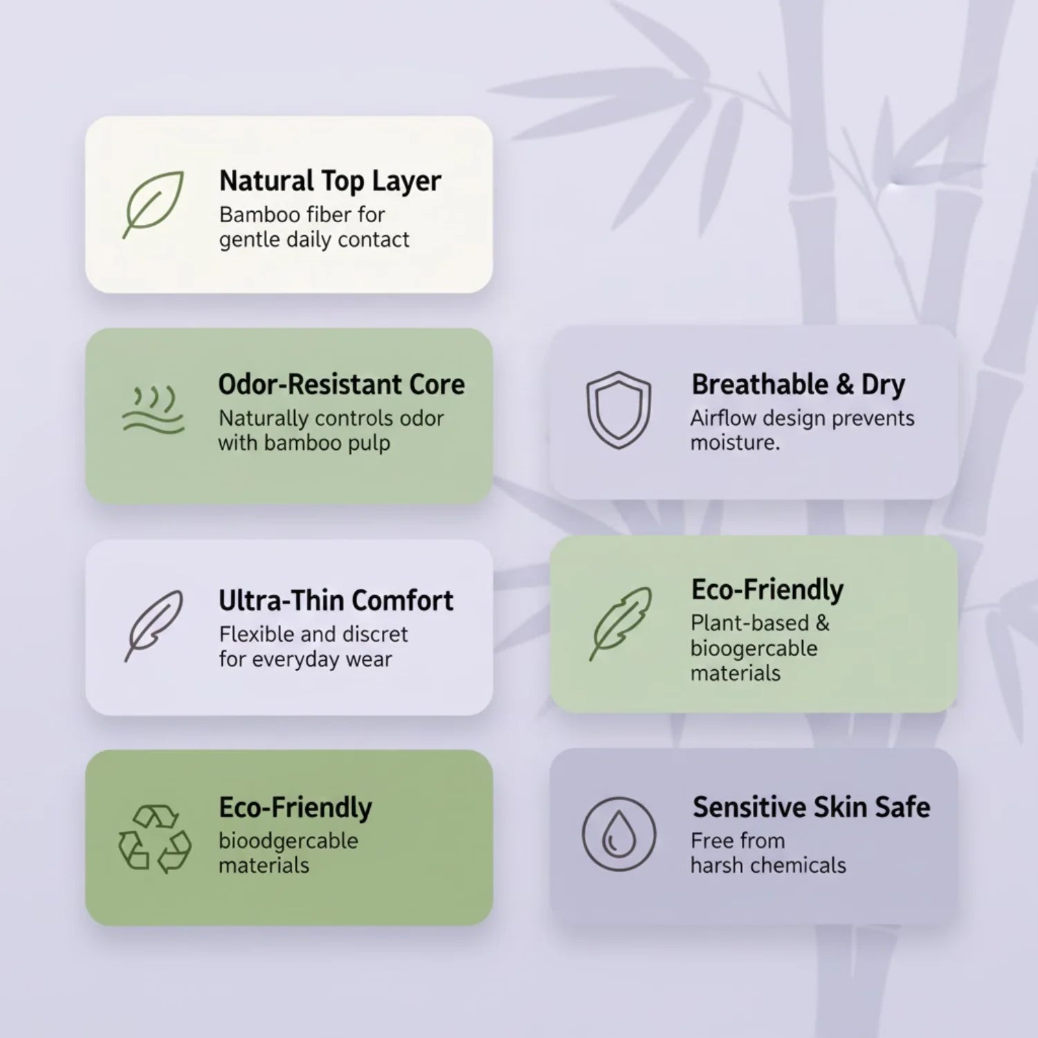 Bamboo Pads – Soft, Rash-Free Sanitary Napkins Walking Style