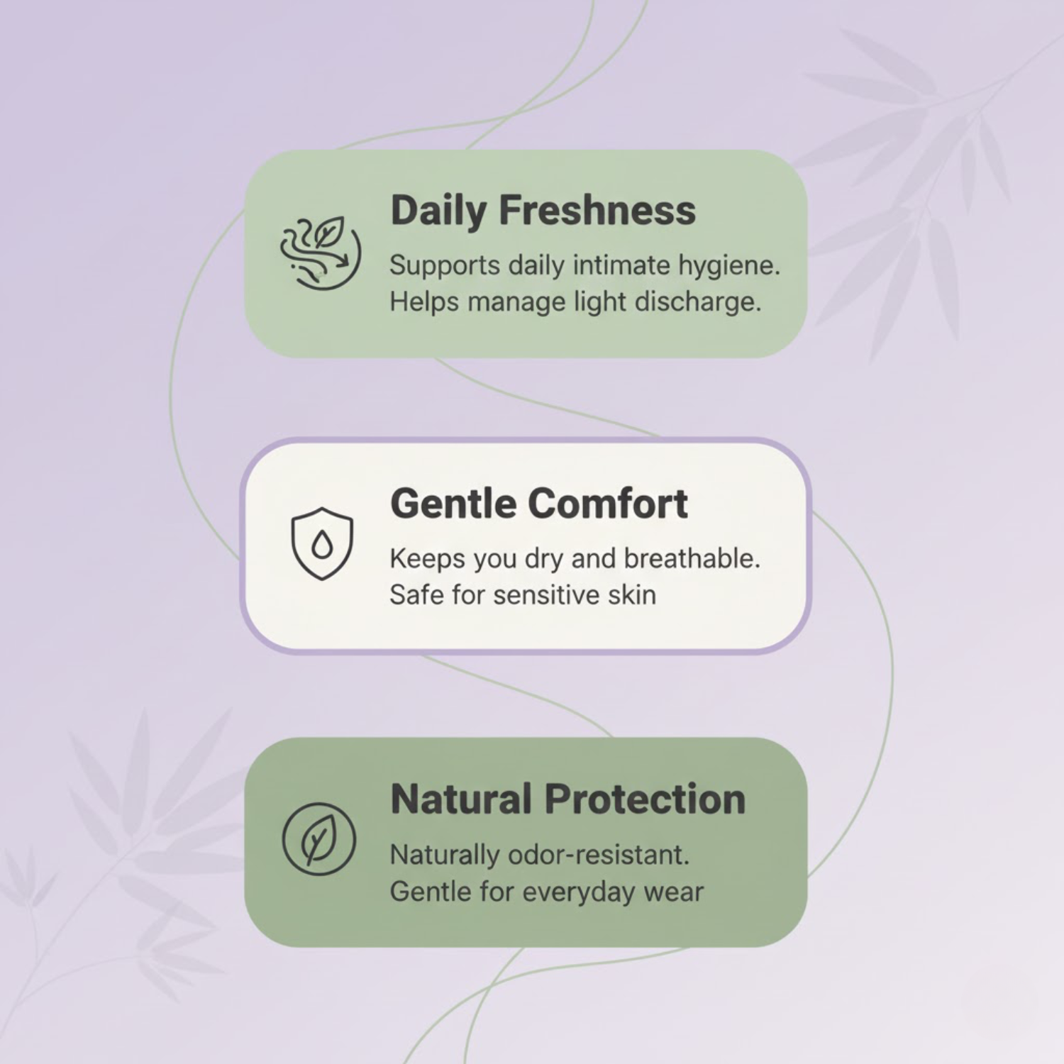 BAMBOO PANTY LINER Walking Style